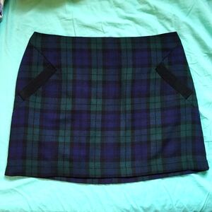 Topshop tartan mini skirt